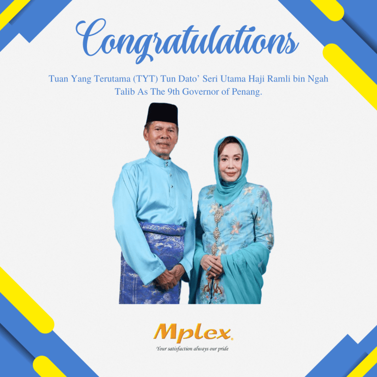 Congratulations Tuan Yang Terutama Tun Dato’ Seri Utama Haji Ramli bin Ngah Talib as the 9th Governor of Penang